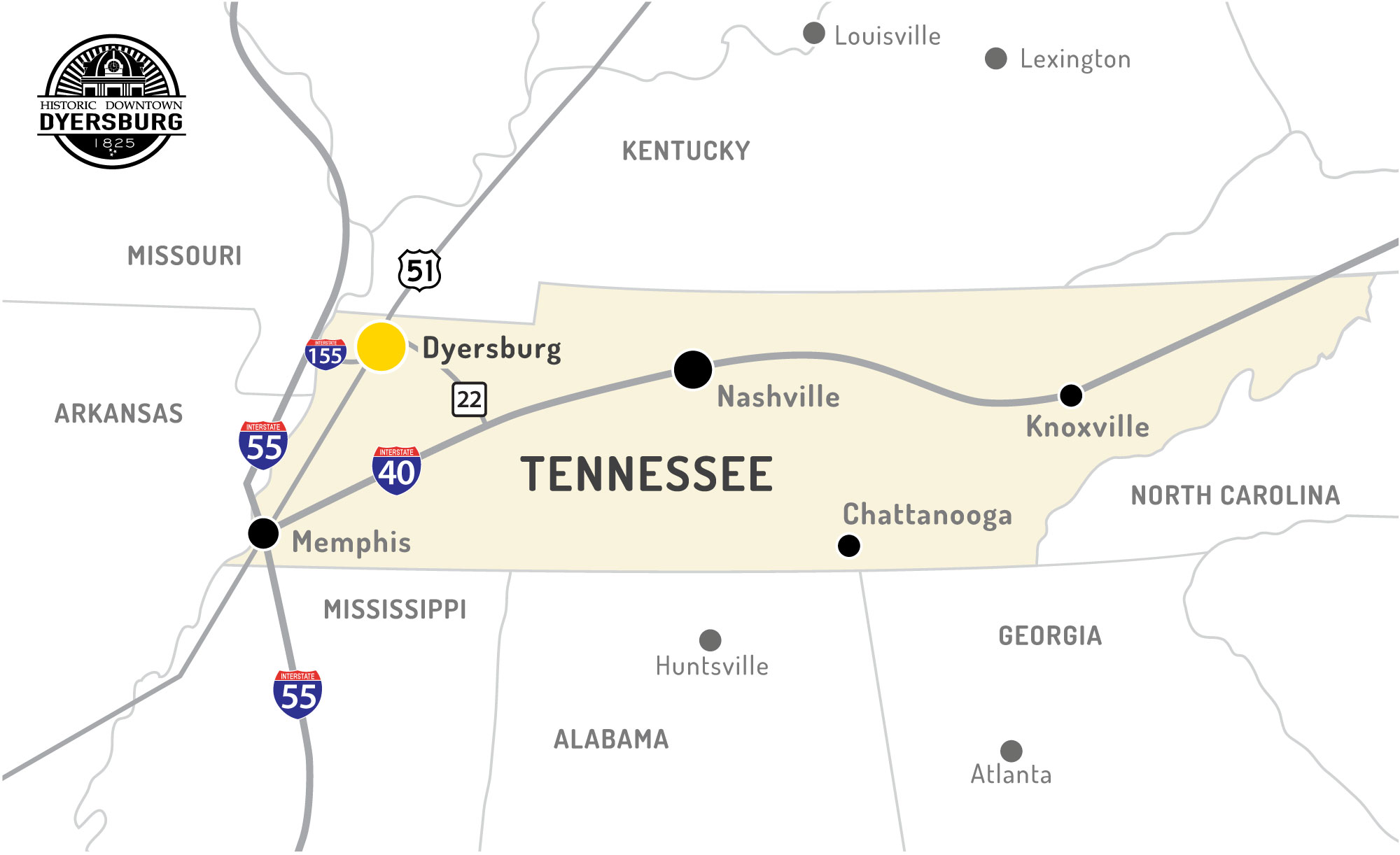 Dyersurg in Tennessee